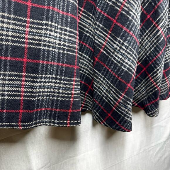 MONO B Plaid Skirt Womens L Wool Blend Classic Preppy Minimalist Winter Fall - Picture 9 of 11